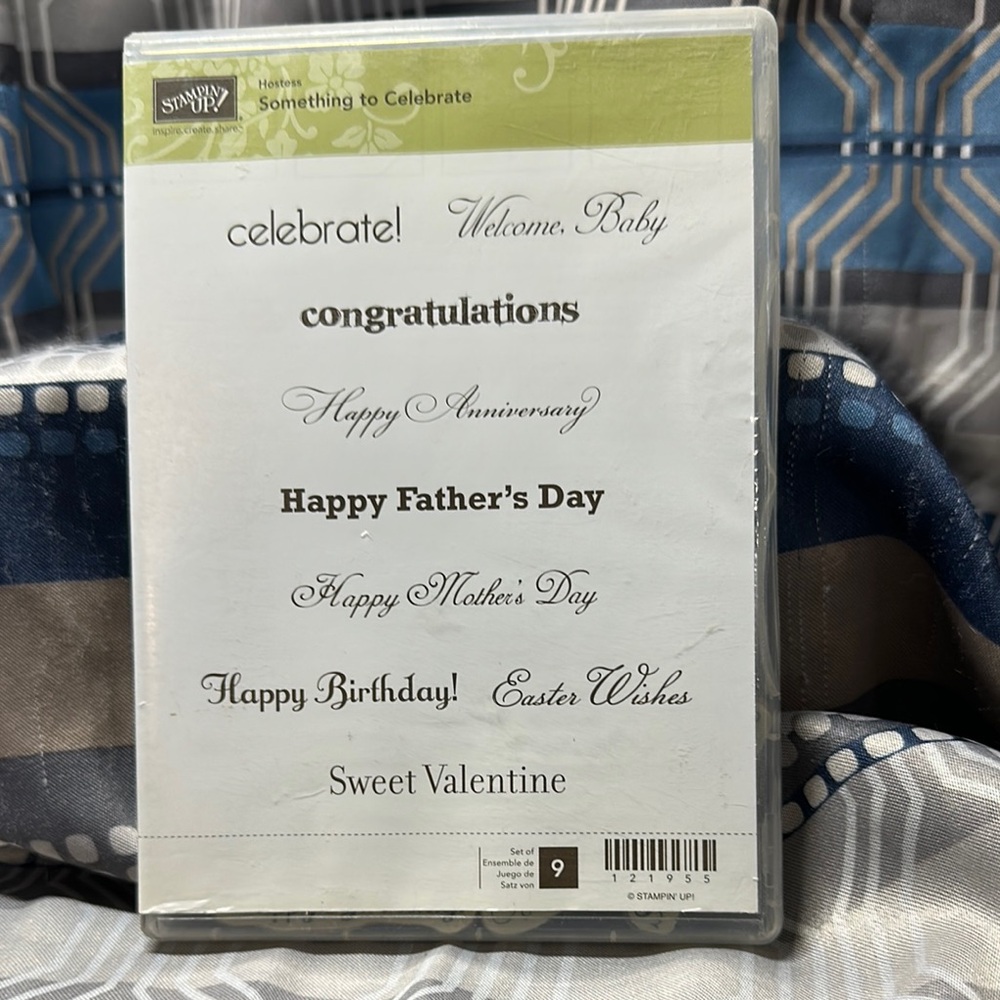 Stampin' Up! Sentiment Stamp Set - Black Text